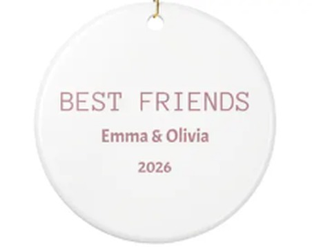 Best Friends Christmas Ornament